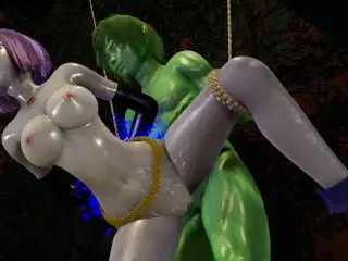 [3dhentai] Titans - Gar (Beast Boy) Gets Rough with Raven 4K [restrained,anal, BJ]