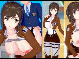 [hentai Game Koikatsu! ]have Sex with Big Tits Attack on Titan Sasha Blouse.3DCG Erotic Anime Video.
