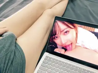 Guy Moaning while Watching Porn, Porn Reaction to Eimi Fukada.