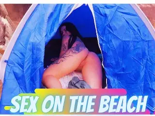 ACAMPAMENTO NA PRAIA É BOM, É AINDA MELHOR FODER ESSA MORENA - SEXDOLL_520