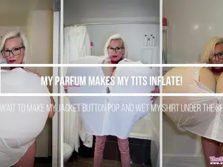 My Parfum makes my Tits Inflate! Leather Jacket can't Hold it PREVIEW!