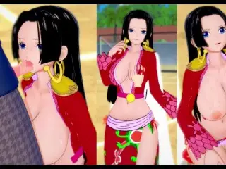 [hentai Game Koikatsu! ]have Sex with Big Tits ONE PIECE Boa Hancock.3DCG Erotic Anime Video.