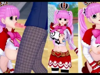 [hentai Game Koikatsu! ]have Sex with Big Tits ONE PIECE Perona.3DCG Erotic Anime Video.