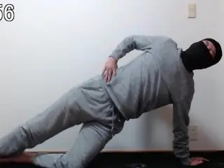 （YogaKetsuiki Part3）I do Side Plank (yoga) for 3 Minutes. in the Meantime, Put up with Dry Orgasm.