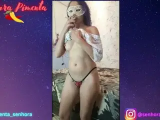 Senhora Pimenta in Hot Fuck, with Smoke, Varied Positions and Cum Outside.