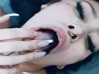 Tattooed Trans Goth Girl Fucks Asian Babe (FULL VID ON OF)