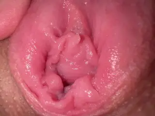 Close up Pussy Masturbation, Real Orgasm