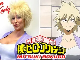 Camsoda - Sexy MILF Ryan Keely Cosplay as Mitsuki Bakugo Gets Cum on Bush