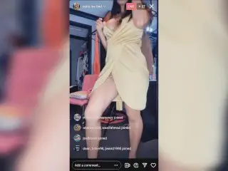 INSTAGRAM SLUT EXPOSES PUSSY AND BOOBS DURING DRESS TRY ON HAUL LIVE (LANDSCAPE FOR COMPUTERS)