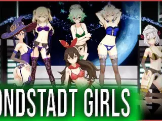 GENSHIN Mondstadt Girls Amber Mona Noelle Sucrose Fischl Barbara 変態 HENTAI Sex-R34 Anime