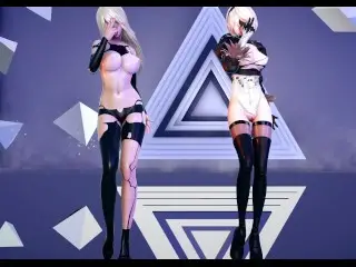 [MMD] Dreamcatcher - Odd Eye Hot Striptease NierAutomata A2 2B 4K 60FPS