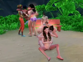 Lets Play - Public Sex on Beach - 420 Friendly - Star Wars Disney MashUp - SIMS 4 Gameplay