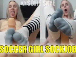 Soccer Girl Sockjob Sofie Skye Sock Fetish Soccer Socks Kink FREE EXTENDED TEASER Foot Job Smell