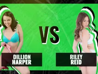 Full Video - TeamSkeet - Battle Of The Babes - Riley Reid vs. Dillion Harper - Who Wins The Award?