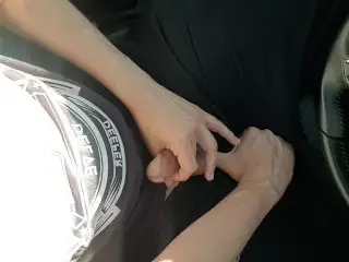 Horny Guy Jerking off in Car (LOUD MOANING + CUCKOLD FANTASY)