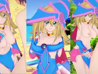 [hentai Game Koikatsu! ]have Sex with Big Tits YuGiOh! Dark Magician Girl.3DCG Erotic Anime Video.