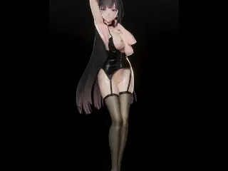 HONKAI IMPACT RAIDEN MEI HENTAI MMD 3D MUSIC DANCE MIXT BLACK HAIR COLOR EDIT SMIXIX