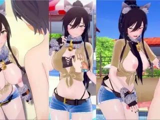 [hentai Game Koikatsu! ]have Sex with Big Tits Idol Master Sakuya Shirase.3DCG Erotic Anime Video.