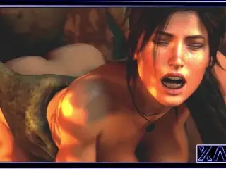 Goblin Fucks Lara at the Excavation Site in the Dog Pose