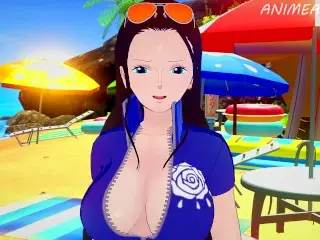 Luffy and Nico Robin Fuck in the new Isle they Discovered until Creampie - one Piece Anime Hentai 3d