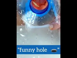 🤩 Fucked a Funny Hole😋 Penetration into a Water Cooler!) inside View