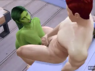 She Hulk also Likes Cocks Full of Semen - Sexual Hot Animations