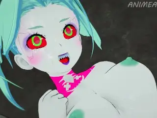 Fucking Rebecca from Cyberpunk: Edgerunners until Creampie - Anime Hentai 3d Uncensored