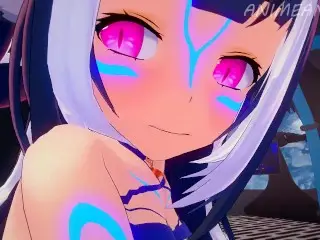 Vtuber Shylily Fucks for a Job Promotion... Lots of Creampies - Anime Hentai 3d Compilation