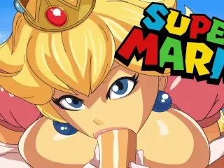 PRINCESS PEACH SWALLOWS MARIO'S COCK (MARIO BROS)