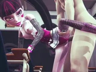 Draculaura Bend over her Desk | Monster High 3D Porn Parody