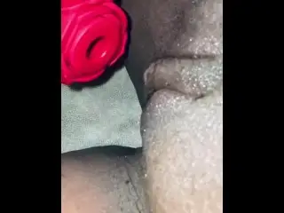 Black Clit Gets Sucked Good and Hard by my Rose