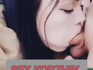 Very Beautiful Girl Sucks my Dick !!! BLOWJOB ON THE STREET 💋💣