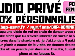 A Submissive Woman Asked me for a Personalized Private Audio. [ French Porn Audio ]