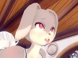 Cute Bunnygirl Anal & Deepthroat Yiff Furry PoV Hentai 60 FPS