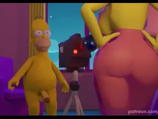 THE SIMPSONS - Marge and Homer make a SEXTAPE - Porn Parody