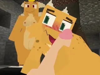 4 HOT KOBOLDS FROM MINECRAFT SEX MOD CORNERED ME AND MY CAMERAMAN FOR SOME HOT SE*X