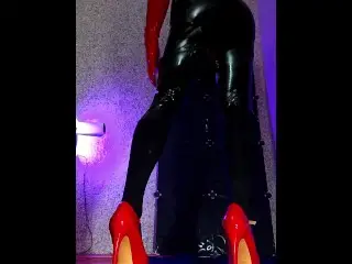 Latex Sissy Doll Mistress Anal Machine