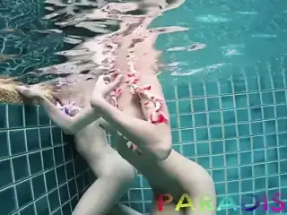 Paradise Gfs - Twins get fucked in swimming pool P2