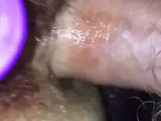 Toying period pussy & fucking arse