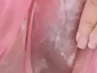 My Piss Slut in her pink plastic knickers