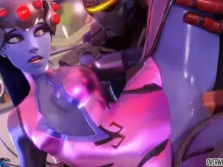 Sexy Overwatch heroes blowing dick and getting fucked deeply