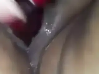 Fat granny plays with extremely wet pussy