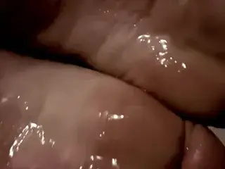 3 cumshot in a row on my friend soles! Huge load fountain