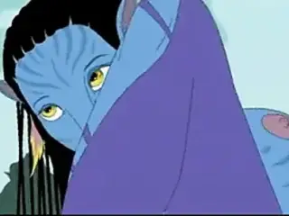 Avatar cartoon porn parody and Teen Titans 3some
