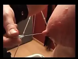 Sticking Needles In Tied Boobs