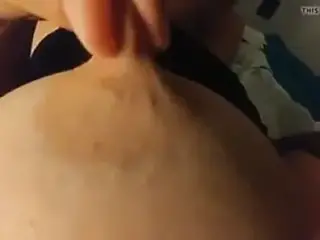 Solo tit and nipple play