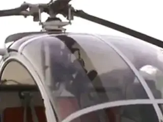 greta milos fucks pilot of helicopter