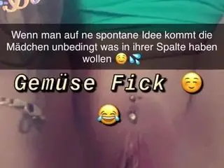 Vegetables Masturbation German Sna9 Girl