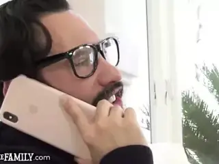 Fucking my BFFs Daddy & He's On the Phone with My Step Mom