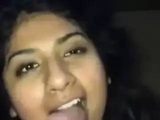 Indian girl sucking big cock